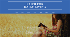 Desktop Screenshot of faithfordailyliving.org