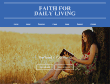 Tablet Screenshot of faithfordailyliving.org